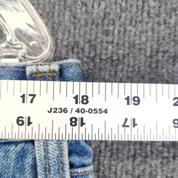 Carhartt Men's Jeans Solid Blue 36x30 Stone Wash Denim 5-Pocket - Picture 11 of 12